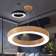 PLAF. LED SUSP 45W TELECOMANDA LEMN BLADE RND