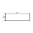 SUPORT APLICABIL 30X120 CM PENTRU PANEL LED SLIM