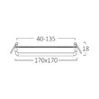 SPOT LED PATRAT ST 24W 2500lm 3in1 ALB REGLABIL IP20