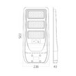 LAMPA STRADALA CU LED ST01, SOLAR+SENZOR P:90W, C:50W 6500K IP65