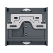 CORP LED PT, 2x1W 3in1 VECTOR-B-WL GRI IP65