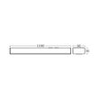 CORP LINEER PROLINE-PT 120CM 36W CU SENZOR 3in1 IP40 ALB