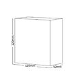 CORP LED 2x2W 260LM 3000K ALB IP65 UNGHI REGLABIL