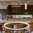 CORP DECORATIV CU LED 35W 3in1 PD-2540 ALB LINA