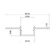 PROFIL ptr. BANDA LED-ST-ALUMINIU GEAM MAT TR20 2M