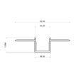 PROFIL ptr. BANDA LED-ST-ALUMINIU GEAM MAT TR15 2M