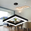 PLAF. LED SUSP 45W TELECOMANDA NEGRU BLADE SQR