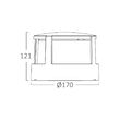 CORP LED PT EXT 15W 1450lm, 3in1 IP65 WALLS-G1 RND