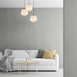PENDUL TRIUNGHI S009R-3H-1xE27-OPAL-NEGRU 