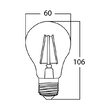 Bec Led Cu Filament Tr 8W Dim A60 806Lm 2700K E27