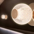 LAMPA DE PERETE S001C-1H-1xG9-AURIU STICLA 