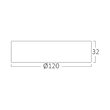 SPOT LED ROTUND PT 6W 350LM 4200K F:120MM