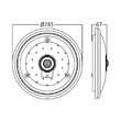APLICA LED CU SENZOR 15W 6500K ML300 IP20