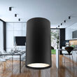 CORP ROTUND 1XGU10 NEGRU GAMA-5510