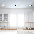 SPOT LED ROTUND ST 6W 470LM DIM 3000K F:128MM NEGRU IP40 