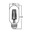 BEC LED CU FILAMENT 4W T45 TR 470LM 2700K E27
