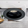 CARCASA NEGRU ROTUND PT GU10 BETA-RR1