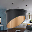 CARCASA NEGRU/int.AURIU ROTUND PT GU10 ALFA-D