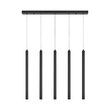 CORP DE ILUMINAT SUSPENDAT G007S-5H 5xG9 NEGRU
