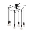 PENDUL G004C-6H-6xE27 CU CABLU NEGRU 
