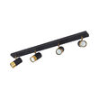 LAMPA DE PERETE G002C-4H-4xGU10-AURIU-NEGRU 
