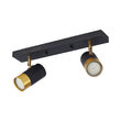 LAMPA DE PERETE G002C-2H-2xGU10-AURIU-NEGRU 