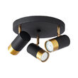 LAMPA DE PERETE G002C-3H-3xGU10-AURIU-NEGRU 
