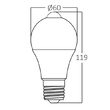 BEC LED 9W SENZOR A60 806LM 6500K E27