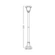 PITIC PT GRADINA BERLIN NEGRU 1100MM E27 IP44