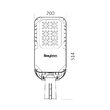 LAMPA STRADALA CU LED ST95 56.5W 7900lm 4000K GRI IP66 D60mm