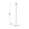 PENDUL P009R-1H-1xE27-ALB 