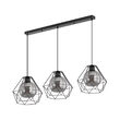 PENDUL W004S-3H-3xE27-METAL NEGRU 