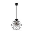 PENDUL W004R-1H-1xE27-METAL NEGRU 