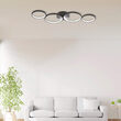 LUSTRA LED 60W NELA-SR1 RND telecomanda IP20 NEGRU