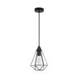 PENDUL W003R-1H-1xE27-METAL NEGRU 
