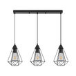 PENDUL W003S-3H-3xE27-METAL NEGRU 