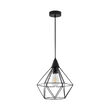 PENDUL W003R-1H-1xE27-METAL-OCT-NEGRU 