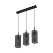 PENDUL LINIAR W002S-3H-3xE14-NEGRU WIRING 