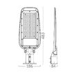 LAMPA STRADALA CU LED ST89 100W 4000K GRI IP66 D60mm