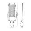 LAMPA STRADALA CU LED ST89 150W 4000K GRI IP66 D60mm