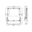 PROIECTOR LED 200W 4000K IP66 -GRI