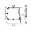 PROIECTOR LED 150W 6500K IP66 -GRI