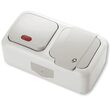 PRIZA SCHUKO+ INTRERUPATOR LED IP54 GRI PALMIYE VIKO