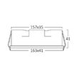 CORP LINEER INCASTRABIL 9W 3000K ALB LINEX-LN6