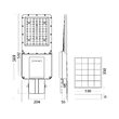 LAMPA STRADALA CU LED ST02, SOLAR+SENZOR+TELECOMND, DIM, P:200W, C:100W, 6500K IP65