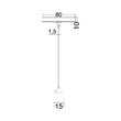 CABLU SUSTINERE PT SINE MAGNET BY41, NEGRU