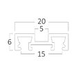 SINA MAGNETIC PT, 1M/BUC, NEGRU, SLIM SR02