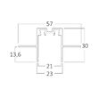 SINA MAGNET PENTRU RIGIPS, 1M/BUC, NEGRU TR02