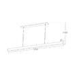 CORP LINEER CU LED 30W 3in1 LN-2540 ALB LINA