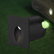 CORP LED ST, 2W 130lm 3000K VECTOR-A PATRAT NEGRU IP65